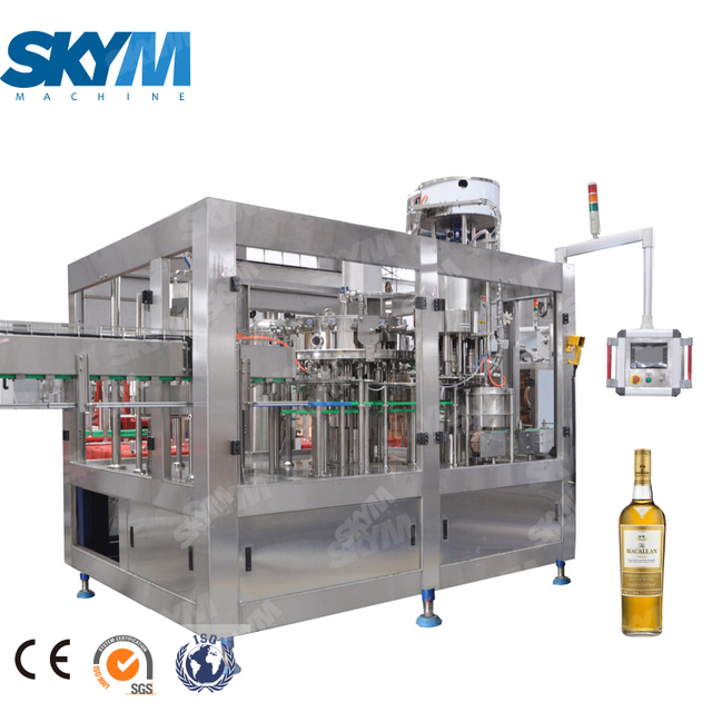 Factory Price Automatic Alcohol Bottling Plant for Glass Bottle Wine