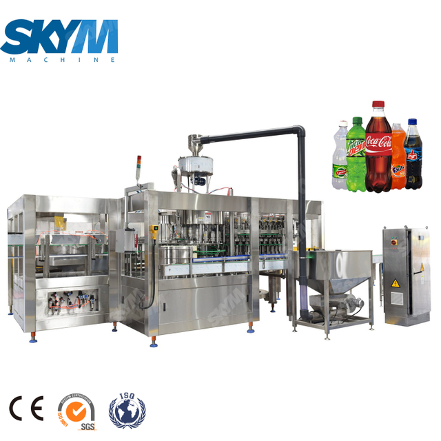  500ml Plastic Bottle Packed Carbon Added Edible Liquid Filling And Packing Machine