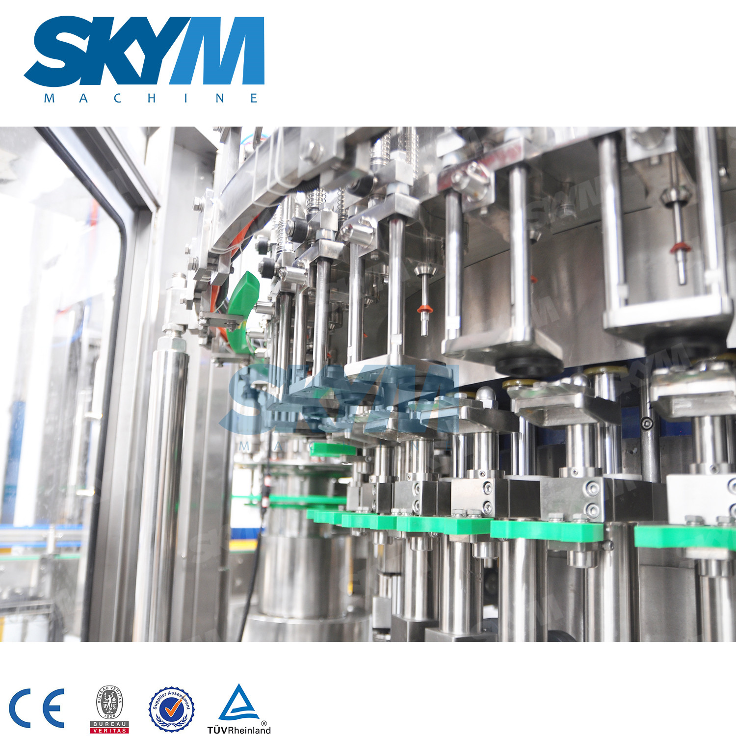 12000BPH Sparkling Water Glass Bottle Filling Machine